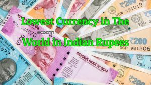 Countries with Lowest Currency Value than Indian Rupees List